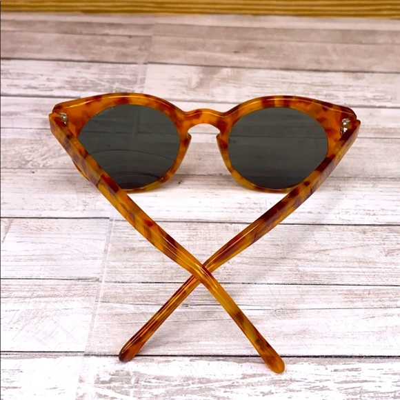 KOMONO Sunglasses Lulu tortoise cateye Women's round brown orange - Picture 7 of 14